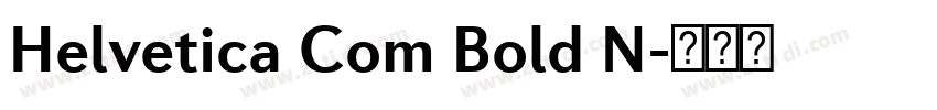 Helvetica Com Bold N字体转换